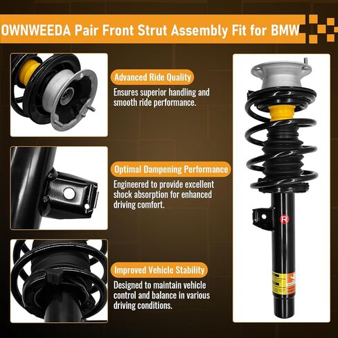 31316780197 Pair Front Strut Assembly with Coil Spring for 2006-2013 BMW 325xi 328i xDrive 328xi 330xi 335i 335i xDrive 335i xDrive E90 Series Replaces 31316780193 in Saudi Arabia