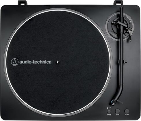 Audio-Technica AT-LP70X-BG قرص دوار أوتوماتيكي بالكامل يعمل بالحزام، حزمة سوداء/فضية مع حزمة حماية ممتدة لمدة عامين + حزمة العناية بالفينيل: مجموعة التنظيف، ستروبوسكوب، مثبت + محلول رعاية in Saudi Arabia