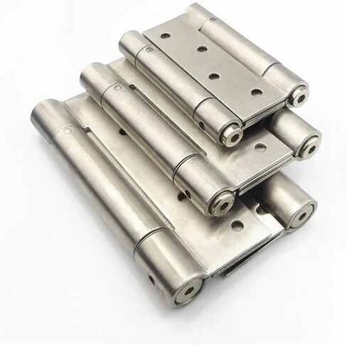 Thicken Stainless Steel Two-Way Door Opening Hinge Bedroom Spring Mute Bearing Hinges Hardware 1Pcs(A) in Saudi Arabia