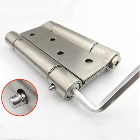 Thicken Stainless Steel Two-Way Door Opening Hinge Bedroom Spring Mute Bearing Hinges Hardware 1Pcs(A) in Saudi Arabia