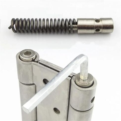 Thicken Stainless Steel Two-Way Door Opening Hinge Bedroom Spring Mute Bearing Hinges Hardware 1Pcs(A) in Saudi Arabia