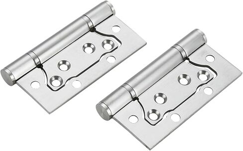 مفصل باب من الفولاذ المقاوم للصدأ باللون الفضي مقاس 4 بوصة مخفي بمفصلات نافذة معدنية سميكة بسمك 3 مم قطعة واحدة in Kuwait