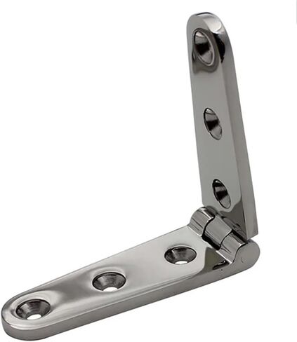 قطعة فضية من الفولاذ المقاوم للصدأ 316 بمفصلة شديدة التحمل قابلة للطي سميكة ومسطحة قطعة واحدة in Kuwait