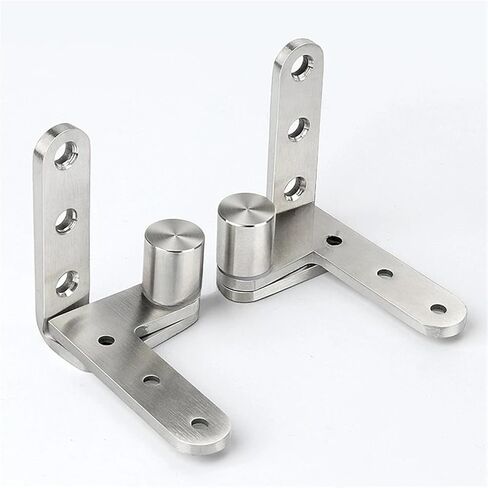 Stainless Steel Rotation Door Hinges Page Hidden Heavy Duty Pivot Hinge Doors Catches Latch Adjustable 1Pcs(80x50x5mm) in Saudi Arabia
