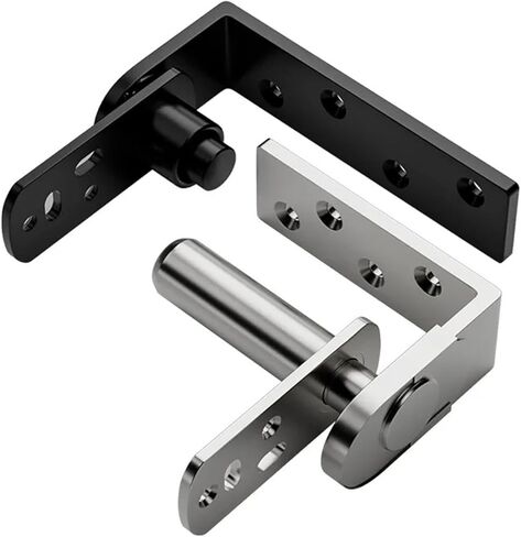 Stainless Steel Rotation Door Hinges Page Hidden Heavy Duty Pivot Hinge Doors Catches Latch Adjustable 1Pcs(80x50x5mm) in Saudi Arabia