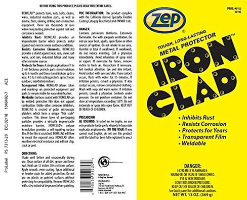 Zep Ironclad High Temp Corrosion Inhibitor - 13 oz (Case of 12) 15201 - Dry Lubricant Film in Saudi Arabia