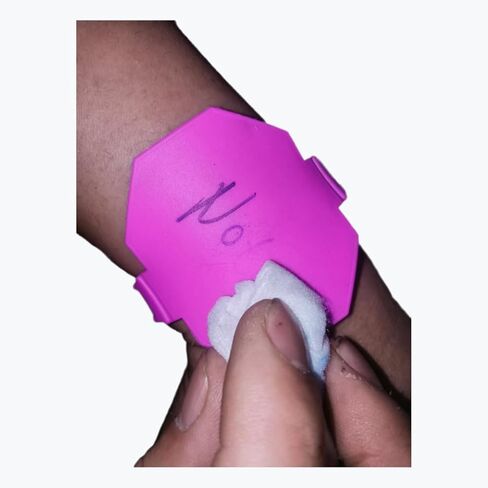 Patient Wrist Strap Nurse Must Haves for Work Erasable Wrist Strap Reusable Silicone Memo Notepad (grey) in Kuwait