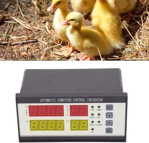 XM-18ZH Digital Incubator Controller for Hatching Eggs – Fahrenheit Display with 7-Way Output, Temp/Humidity Sensors, Built-in Alarm , Adjustable Egg Turning(110-220V) in Kuwait