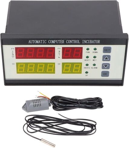 XM-18ZH Digital Incubator Controller for Hatching Eggs – Fahrenheit Display with 7-Way Output, Temp/Humidity Sensors, Built-in Alarm , Adjustable Egg Turning(110-220V) in Kuwait