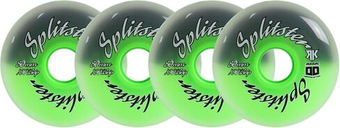 عجلات هوكي رينك رات رولر سبليستر 80 ملم XXX قبضة أسود/أخضر 4 عبوات in Kuwait