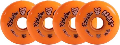 عجلات هوكي رينك رات رولر بيست 76 ملم XXX جريب برتقالي، 4 عبوات in Kuwait