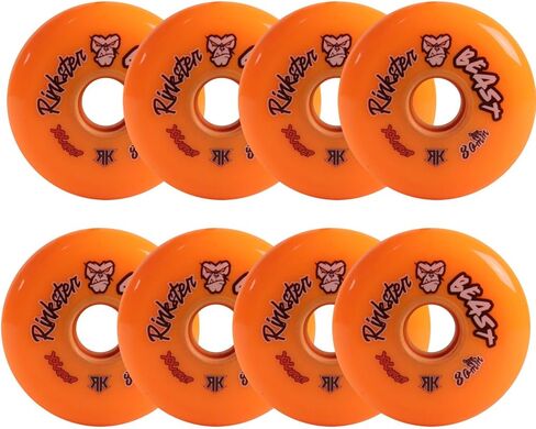 عجلات هوكي رينك رات رولر بيست 80 ملم XX جريب برتقالي 8 عبوات in Kuwait