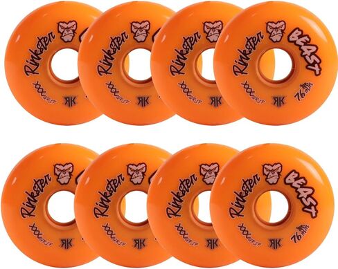 عجلات هوكي رينك رات رولر بيست 76 ملم XXX جريب برتقالي 8 عبوات in Kuwait