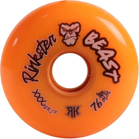 عجلات الهوكي رينك رات رولر بيست 76 ملم / 80 ملم هيلو XXX جريب برتقالي 8 عبوات in Kuwait