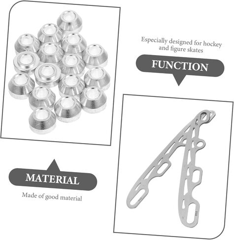 Totority Stainless Steel Roller Skate Blades Replaceable Skating Parts Compact Lightweight for Hockey and Roller Skating Silver in Kuwait