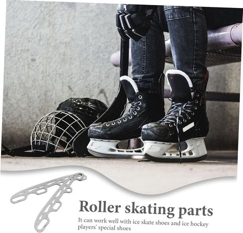 Totority Stainless Steel Roller Skate Blades Replaceable Skating Parts Compact Lightweight for Hockey and Roller Skating Silver in Kuwait