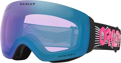 Oakley, Flight Deck M Prizm Goggles, Black Wired/Prizm Snow Iced Iridium, One Size in Kuwait