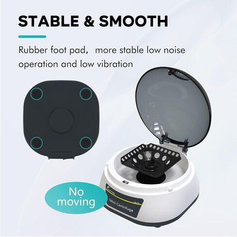 LAB FISH Micro Centrifuge 7000 RPM 3286 xg RCF Mini Centrifuge W/ 2-in1 Rotor 0.2ml/0.5ml/1.5ml/2ml Tubes for Lab in Kuwait