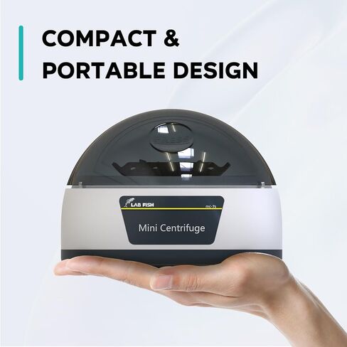 LAB FISH Micro Centrifuge 7000 RPM 3286 xg RCF Mini Centrifuge W/ 2-in1 Rotor 0.2ml/0.5ml/1.5ml/2ml Tubes for Lab in Kuwait