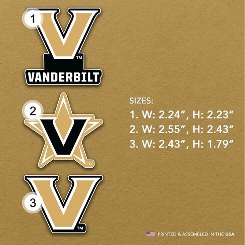 Desert Cactus Vanderbilt University Acrylic Magnet 3 Pack Vandy Commodores Decorative Design Officially Licensed (Magnet Set A) in Saudi Arabia