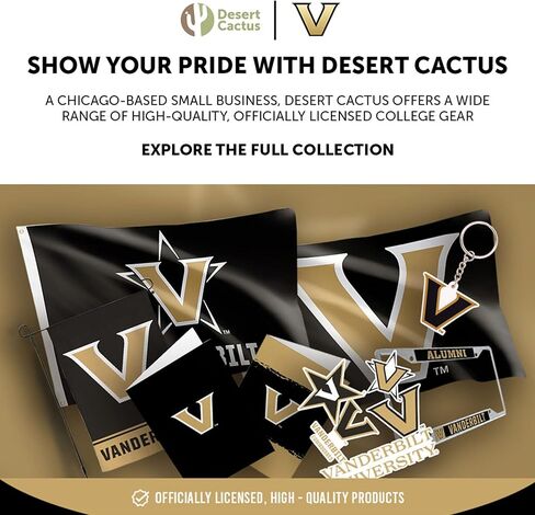 Desert Cactus Vanderbilt University Acrylic Magnet 3 Pack Vandy Commodores Decorative Design Officially Licensed (Magnet Set A) in Saudi Arabia