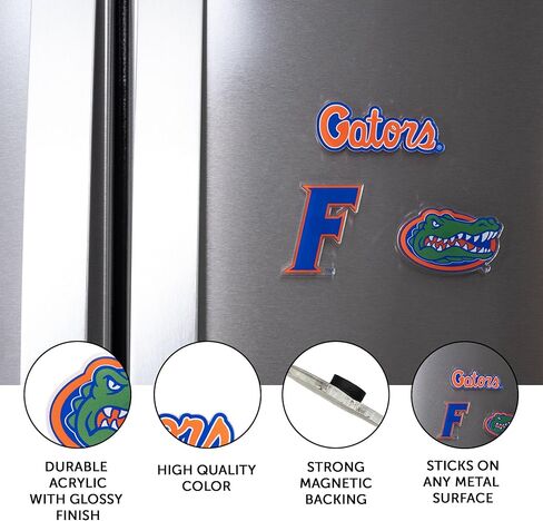 Desert Cactus University of Florida Acrylic Magnet 3 Pack UF Gators Decorative Design Officially Licensed (Magnet Set A) in Saudi Arabia