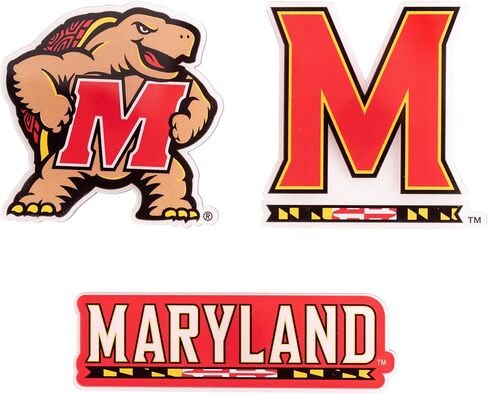 مغناطيس أكريليك من جامعة صبار الصحراء ميريلاند، 3 عبوات من تصميم زخرفي UMD Terrapins مرخص رسميًا (مجموعة المغناطيس A) in Saudi Arabia