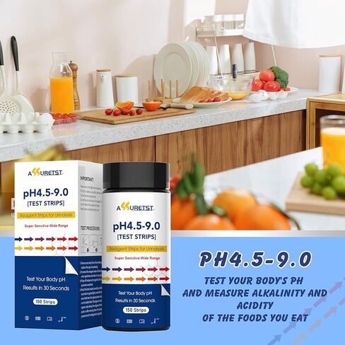 pH Test Strips for Urine 4.5-9.0 | Quick & Accurate Urine pH Testing Strips, Measures pH Values at Home in Kuwait