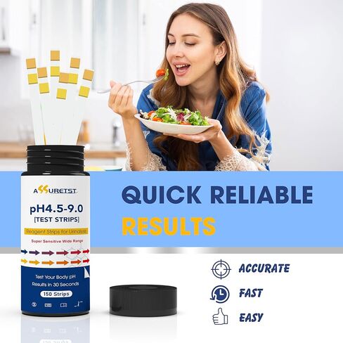pH Test Strips for Urine 4.5-9.0 | Quick & Accurate Urine pH Testing Strips, Measures pH Values at Home in Kuwait