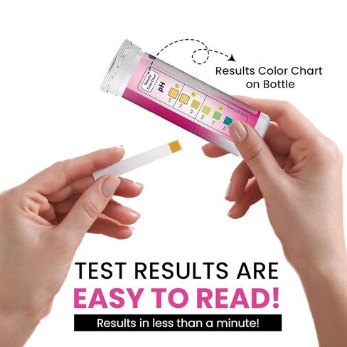 Vaginal pH Test Strips for Women – 50 Count | BV, Yeast & UTI Risk Screening | pH Range 4.0-8.0 | Easy Home Feminine Care Balance Check | Leaping Lynx in Kuwait