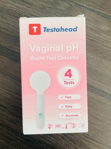 Vaginal pH Test Strips, Feminine Health Vaginal pH Test Strips Kits for Bacterial Vaginitis, Trichomonas Vaginitis, Individual Aluminum Foil Wrapped (4-Packs)- Genuine Sole Seller (haohui-bio) in Kuwait