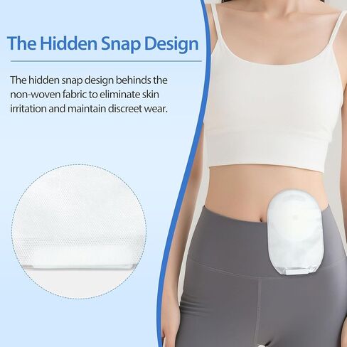 30 عبوة من أكياس فغرة القولون، حقيبة فغرة من قطعة واحدة مع إغلاق قوي بخطاف وحلقة، وأكياس فغرة القولون قابلة للتصريف للعناية بالفغر اللفائفي، بيضاء، مقطوعة لتناسب، 65 مم كحد أقصى in Kuwait