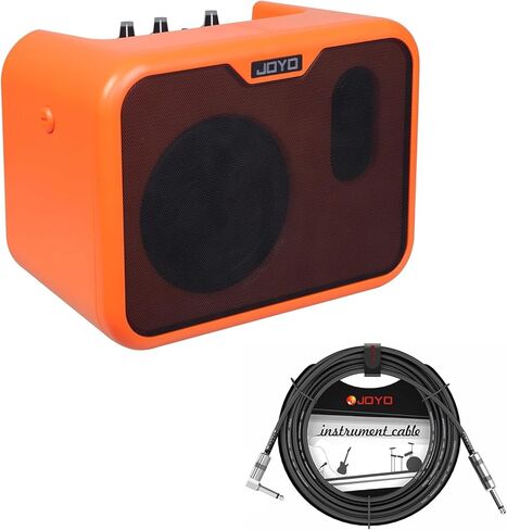 JOYO 10W Small Acoustic Guitar Amplifier with 15ft Guitar Cable Portable Mini Practice Amp Battery Powered Combo Dual Channel (CMA-10A) in Saudi Arabia