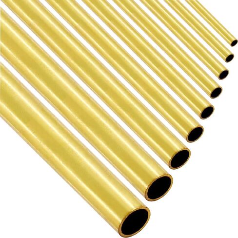Brass Tube, H62 Brass Tube Home Art, Length 500mm, Wall Thickness 2mm, Outer Diameter 6-18mm(Od 12mm) in Saudi Arabia