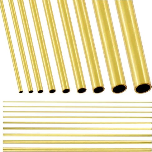 Brass Tube, H62 Brass Tube Home Art, Length 500mm, Wall Thickness 2mm, Outer Diameter 6-18mm(Od 12mm) in Saudi Arabia
