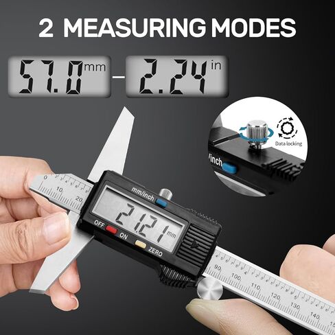 الفرجار العمق الرقمي مقياس العمق الإلكتروني قاعدة عمق الفرجار لقياس العمق الدقيق واستخدام ذاتي الصنع 0-150 مللي متر 0.01 مللي متر in Kuwait