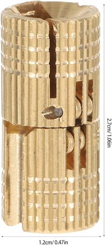 مفصلات نحاسية غير مرئية 12 مم لأثاث خزانة الأبواب الخشبية، مفصلات أبواب مخفية مع آلية طي متقاطعة، مناسبة لمشاريع DIY وتركيب البوابة in Kuwait