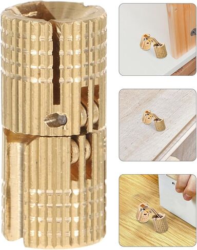 مفصلات نحاسية غير مرئية 12 مم لأثاث خزانة الأبواب الخشبية، مفصلات أبواب مخفية مع آلية طي متقاطعة، مناسبة لمشاريع DIY وتركيب البوابة in Kuwait