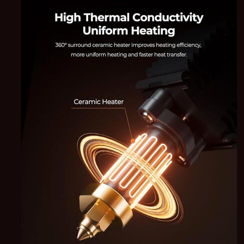 Ender 5 Max Extruder Ender 5 Max Hotend Upgrade Ender 5 Max Hotend Assembly, Ender 5 Max Ceramic Heating Block Kit, High Flow Printing, High Temperature Resistance, Quick Swap,(300℃) in Kuwait