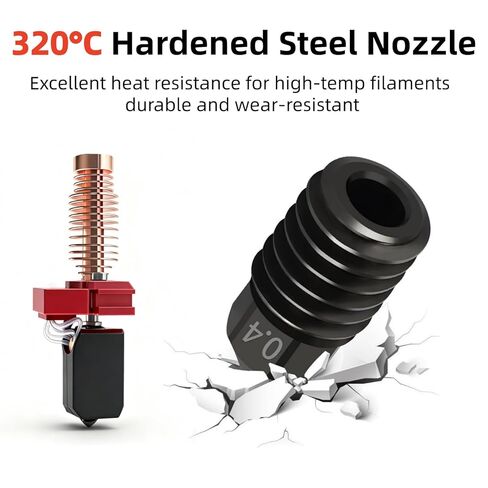 0.6MM Ceramic Hotend Kit for Flashforge Adventurer 5M/5M Pro - Quick-Detachable Hardened Nozzle Extruder Printer Head for 3D Printer Accessories (2.0 Version) in Saudi Arabia