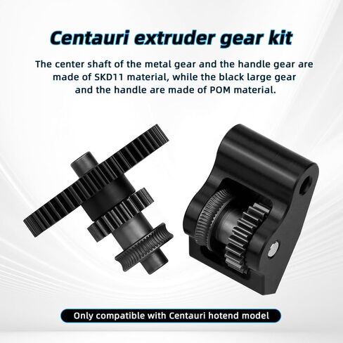 Centauri Extruder Gear Kit for Elegoo Centauri Carbon- SKD11 Metal Drive Gear & POM Handle with GFM Wear-Resistant Bearing, High Hardness Durable 3D Printer Extruder hot end Replacement Parts in Kuwait