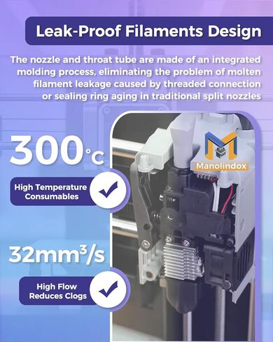 فوهة مطورة مقاس 0.25 مم AD5X قابلة للفصل السريع لمجموعة Flashforge AD5X Hotend Kit، تدعم درجة حرارة عالية تصل إلى 300 درجة مئوية وسرعة طباعة 600 مم/ثانية، مع مجموعة أدوات تنظيف الفوهة/جوارب من السيليكون in Saudi Arabia