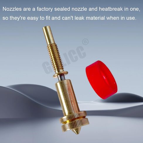 Rapid Change Revo Brass Nozzle 0.4mm for E3D Revo HotEnd, High Temperature Wear Resistant 3D Printer Nozzle, Easy Hand-Tighten Installation, Precision Engineering for Smooth Extrusion. in Kuwait