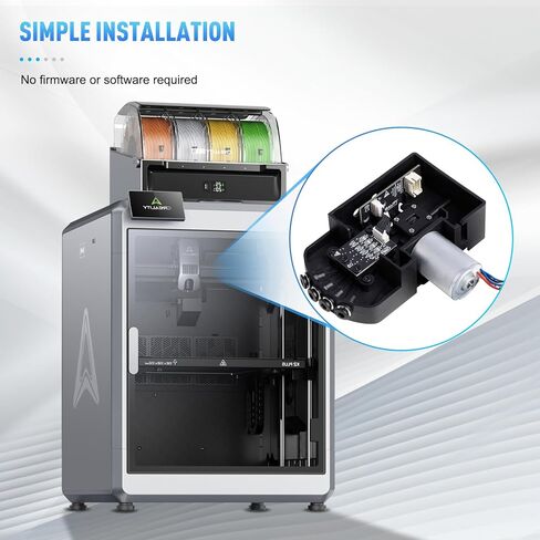 K2 Plus Combo Extruder Gear، xirbbo ترقية CXK2 CFS ترس فولاذي مقوى دعم الطارد الأسود 1.75 مم خيوط مقذوف، أجزاء ملحقات الطابعة ثلاثية الأبعاد مجموعات استبدال تروس البثق بمحرك مزدوج التروس in Saudi Arabia