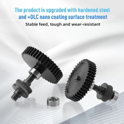 K2 Plus Combo Extruder Gear، xirbbo ترقية CXK2 CFS ترس فولاذي مقوى دعم الطارد الأسود 1.75 مم خيوط مقذوف، أجزاء ملحقات الطابعة ثلاثية الأبعاد مجموعات استبدال تروس البثق بمحرك مزدوج التروس in Saudi Arabia