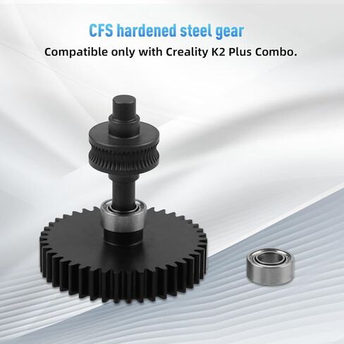 K2 Plus Combo Extruder Gear، xirbbo ترقية CXK2 CFS ترس فولاذي مقوى دعم الطارد الأسود 1.75 مم خيوط مقذوف، أجزاء ملحقات الطابعة ثلاثية الأبعاد مجموعات استبدال تروس البثق بمحرك مزدوج التروس in Saudi Arabia