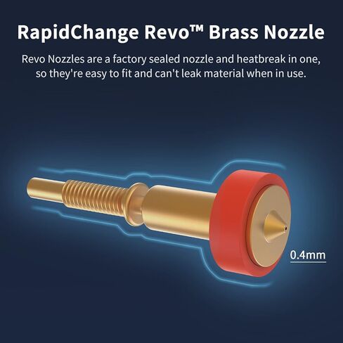 فوهة نحاسية للتغيير السريع من BIQU مقاس 0.4 مم، فوهات الطارد للطابعة ثلاثية الأبعاد، فوهات E3D لدرجات الحرارة العالية ومقاومة التآكل لـ H2 V2S REVO in Kuwait