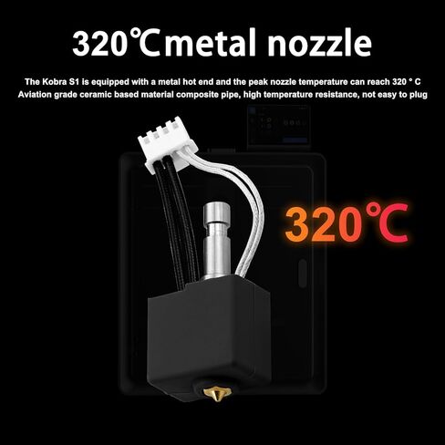 3 Pack Brass Hotend for Anycubic Kobra S1 Combo 0.2mm 0.4mm 0.6mm brass Print Head Extruder Kit Hot End Heater Block Heating Rod Thermistor Nozzle for Anycubic Kobra S1/Kobra S1 Combo in Kuwait