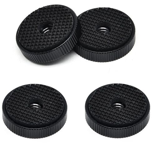 Surf turtle 1/4"-20 Flat Knurled Nut 4 Pcs Aluminum Alloy Female Thumb Wheel Lock Nut in Saudi Arabia