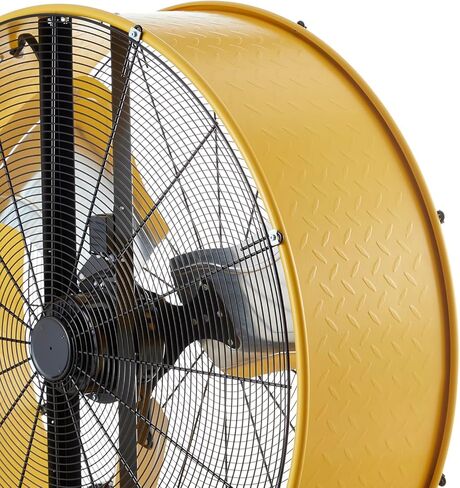 مروحة طبلة صناعية عالية التحمل مقاس 36 بوصة من HiCFM، جهاز تدوير هواء أرضي عالي السرعة 20000 CFM مع سرعتين محرك قوي 630 وات 4/5 حصان، سهولة الحركة للمستودعات والمرآب وورش العمل والمصنع والطابق السفلي in Kuwait